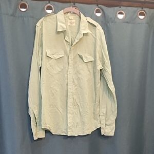 The Foundry Supply Co. Green Checkered Shirt